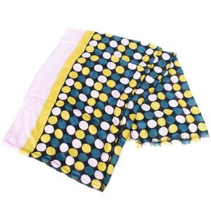 Kate Spade Dance Floor Polka Dot Scarf Women's Size 1 Hot Springs Print New